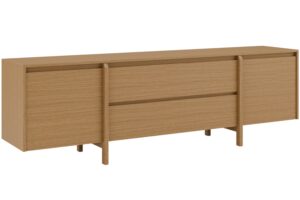 Somcasa Dubový TV stolek Pacific 200 x 43 cm se zásuvkami