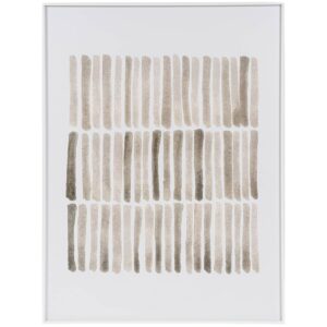 Somcasa Béžovo-hnědý abstraktní obraz Sticks 80 x 60 cm