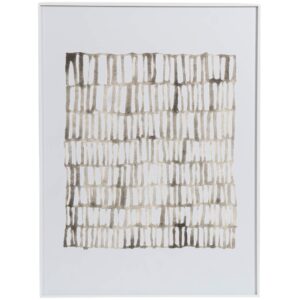 Somcasa Hnědo-bílý abstraktní obraz Sticks 80 x 60 cm