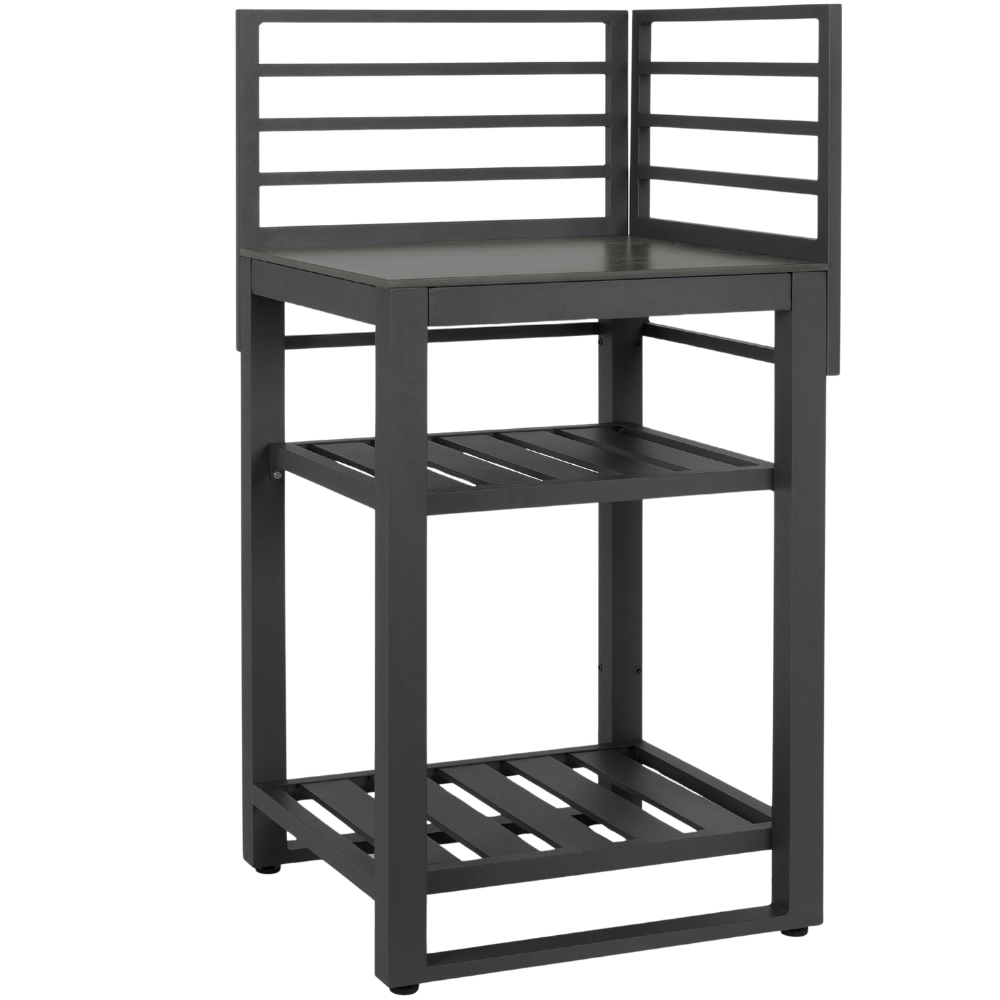 Bizzotto Šedý otevřený venkovní rohový kuchyňský modul Aria 62 cm