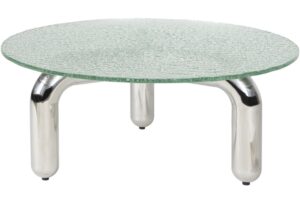 Dutchbone Skleněný konferenční stolek MARLY ø 80 cm
