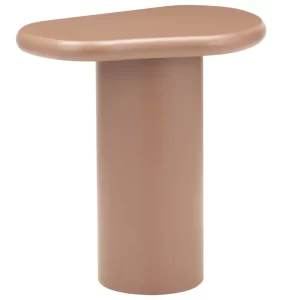 NovaNook Hnědý lakovaný odkládací stolek Bizarre 50 x 35 cm