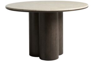 Unique Furniture Béžový mramorový jídelní stůl Piazze 120 cm