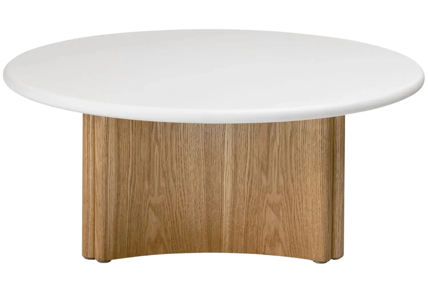 NovaNook Dubový konferenční stolek Arlom ⌀80 cm