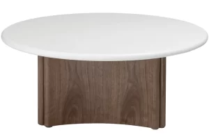 NovaNook Ořechový konferenční stolek Arlom ⌀80 cm