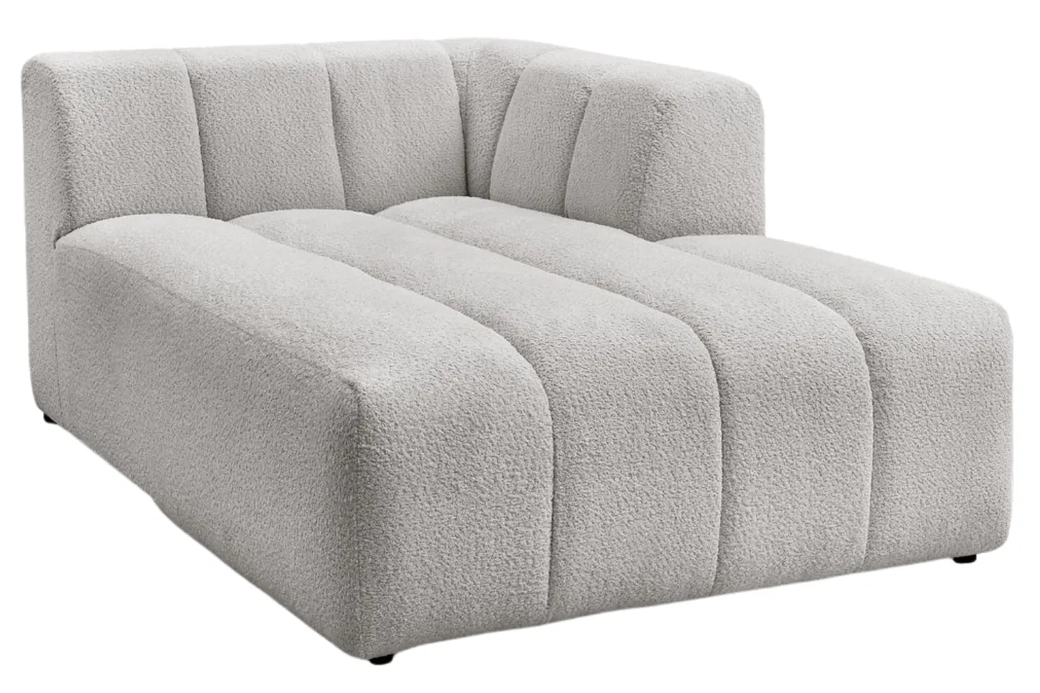 Bobochic Paris Světle šedá bouclé lenoška Annecy 170 cm