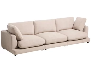 Kave Home Béžová čtyřmístná bouclé pohovka Gala 300 cm