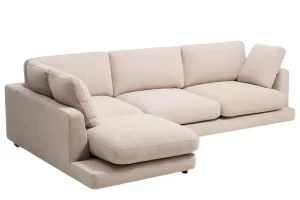Kave Home Béžová rohová bouclé pohovka Gala 300 cm