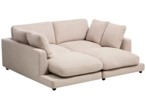 Kave Home Béžová bouclé lenoška Gala 210 cm