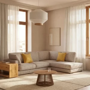 Kave Home Béžová rohová bouclé pohovka Gala 300 cm II.