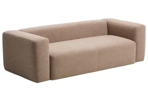 Kave Home Hnědá trojmístná pohovka Blok 240 cm