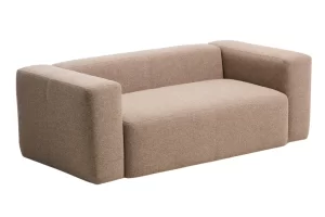Kave Home Hnědá dvoumístná pohovka Blok 210 cm