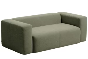 Kave Home Zelená dvoumístná pohovka Blok 210 cm