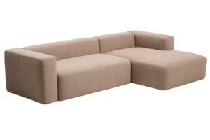 Kave Home Hnědá rohová pohovka Blok 300 cm