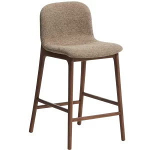 Kave Home Hnědá barová židle Elnor 65 cm