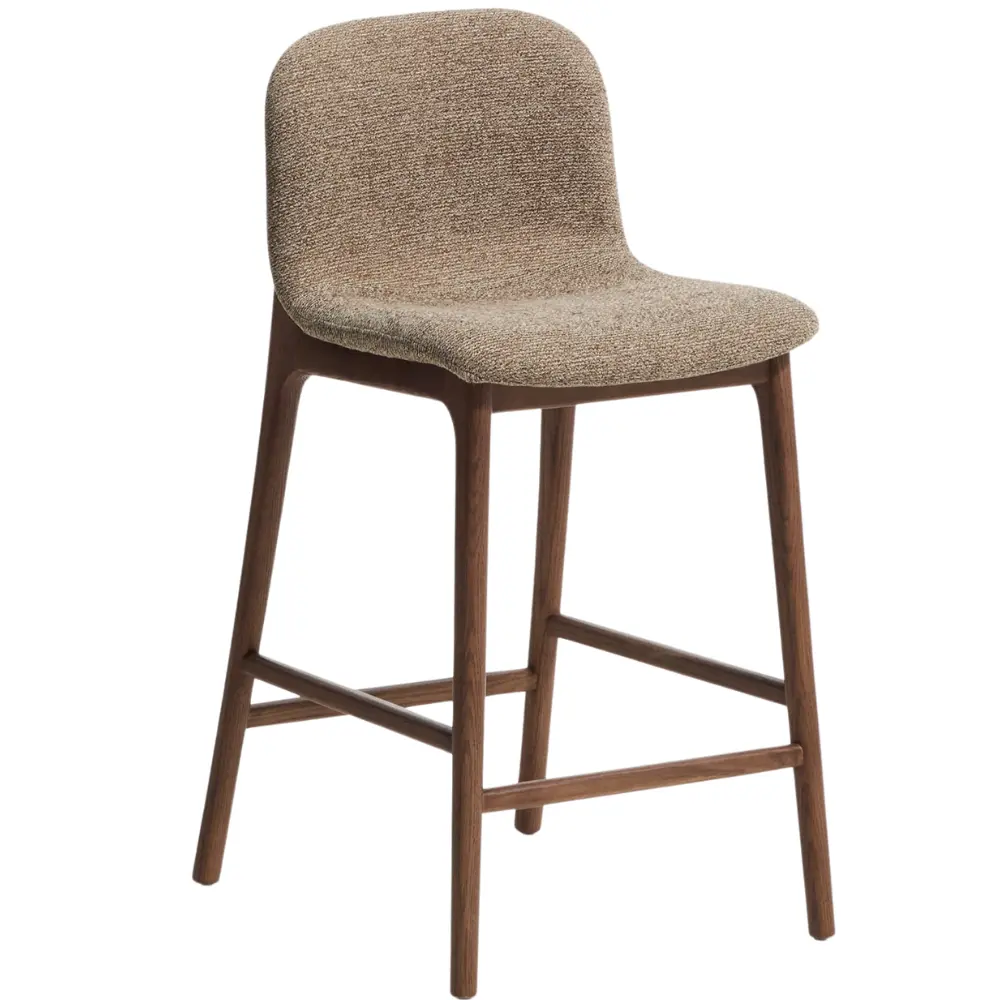 Kave Home Hnědá barová židle Elnor 65 cm
