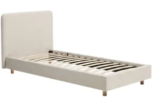 Béžová postel Kave Home Selven 90 x 200 cm