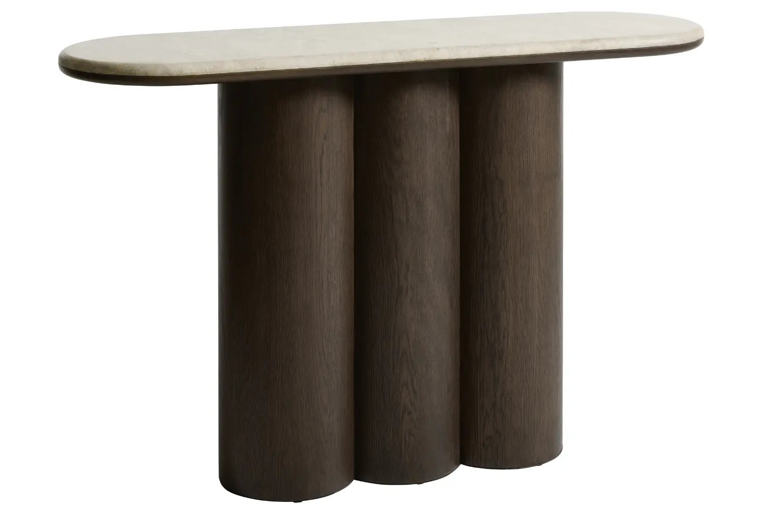 Unique Furniture Béžový mramorový toaletní stolek Piazze 120 x 38 cm