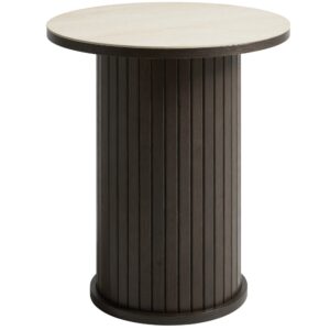 Unique Furniture Béžový keramický odkládací stolek Enna 50 cm