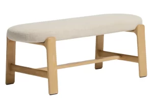 Kave Home Béžová lavice Granite 120 cm
