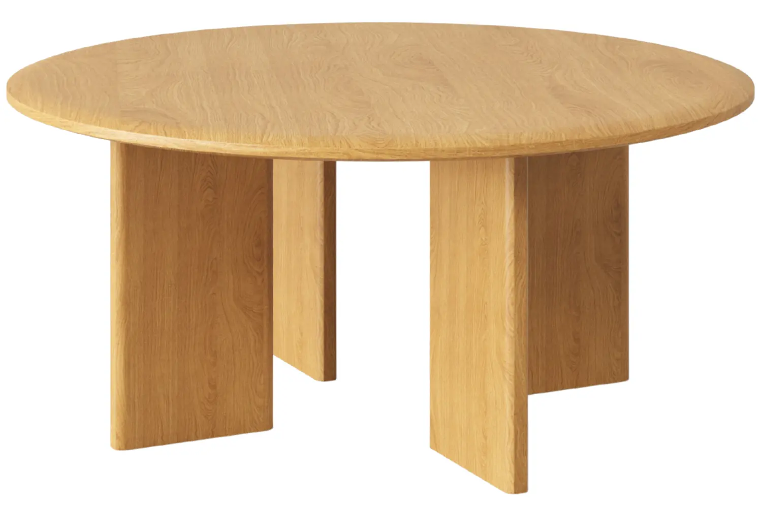 Micadoni Dubový konferenční stolek Charlotte 90 cm