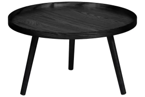 WOOOD Černý dřevěný konferenční stolek Mesa 60 cm