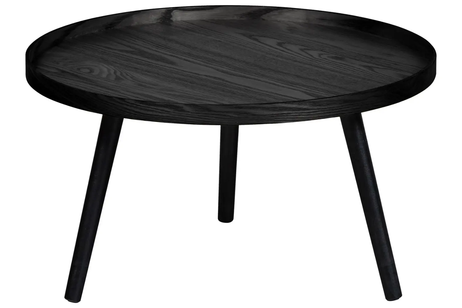 WOOOD Černý dřevěný konferenční stolek Mesa 60 cm