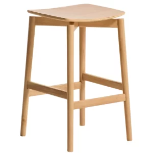 Kave Home Dřevěná barová židle Evera 66 cm