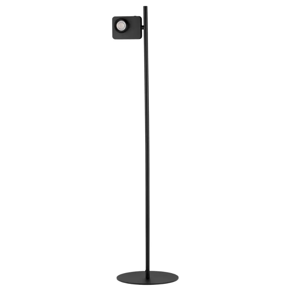 Nova Luce Černá kovová stojací LED lampa Kedros 131 cm