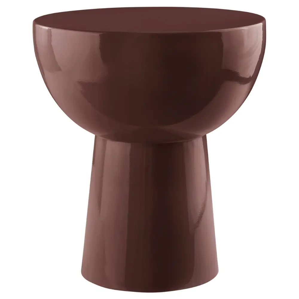 Jotex Tmavě červený kovový odkládací stolek BALIS 35 cm