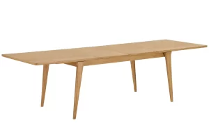 Nordic Living Dubový rozkládací jídelní stůl Darvin 240/340 x 100 cm