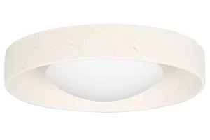 Nova Luce Světle béžové venkovní stropní LED světlo Moss 37 cm