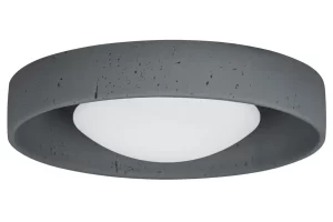Nova Luce Šedé venkovní stropní LED světlo Moss 37 cm