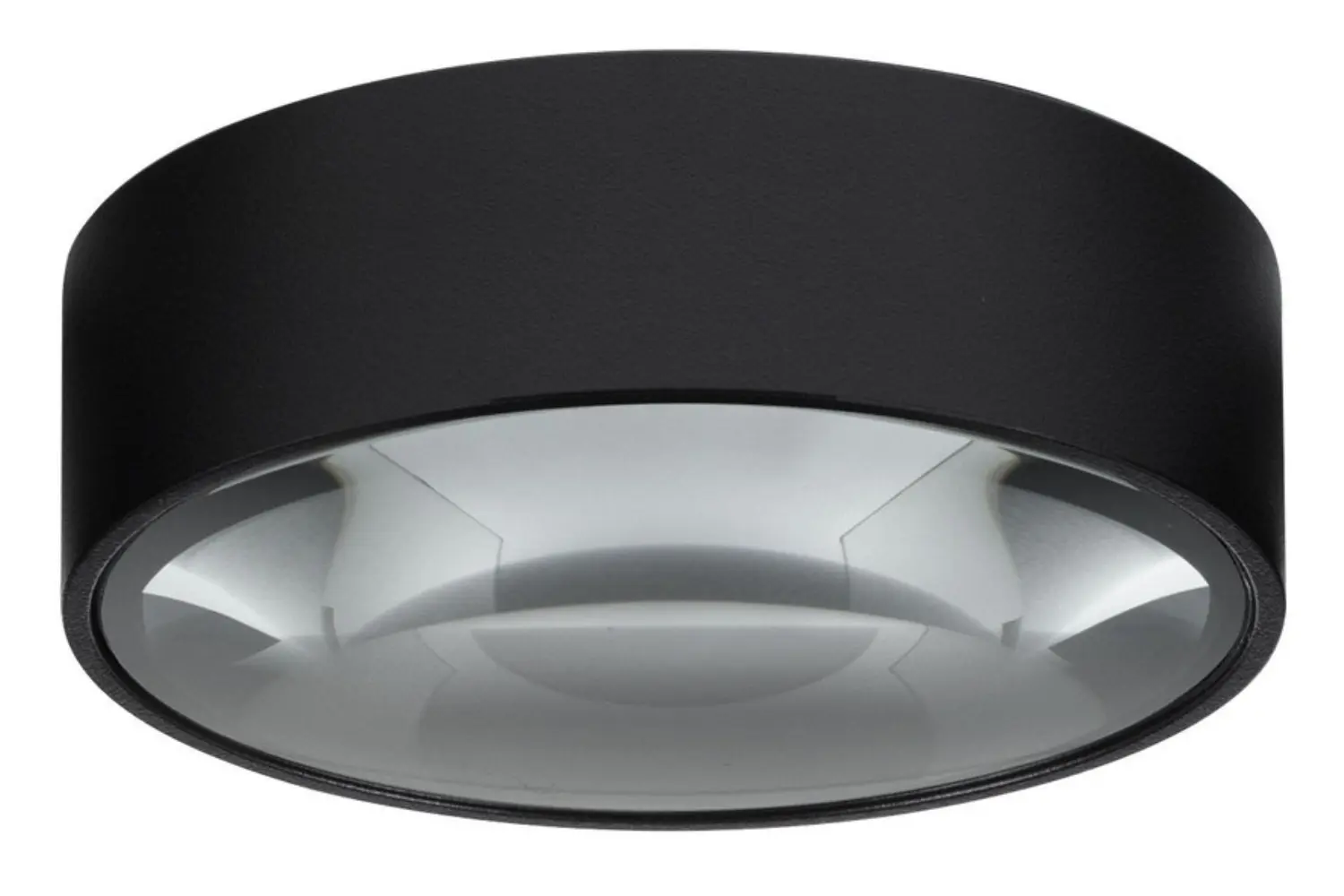 Nova Luce Černé kovové venkovní stropní LED světlo Grix 11 cm