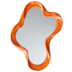 Jotex Oranžové nástěnné zrcadlo FLOATING 62 x 46 cm