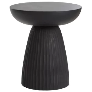 Jotex Černý dřevěný odkládací stolek EGINA 40 cm