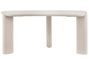 Bizzotto Lesklý béžový psací stůl Otilia 168 x 75 cm