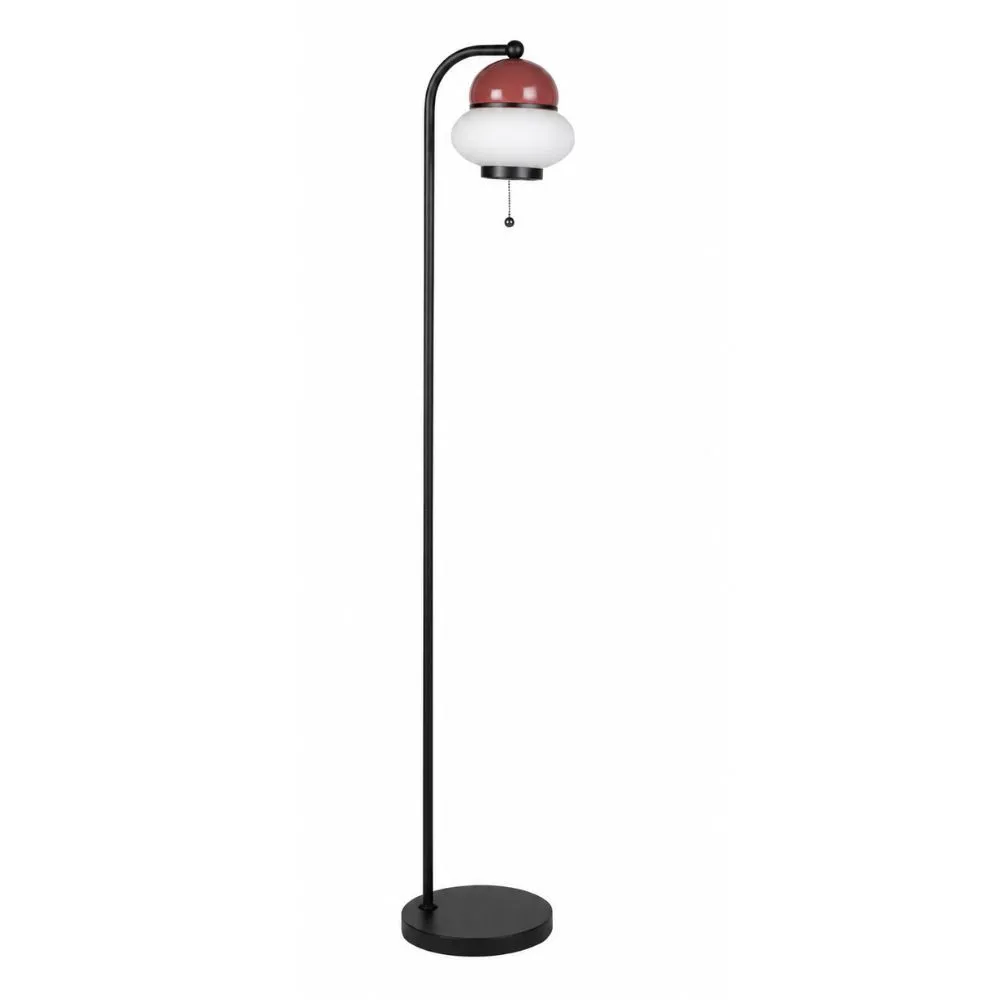 Zuiver Červená kovová stojací lampa BUMBLE 130 cm