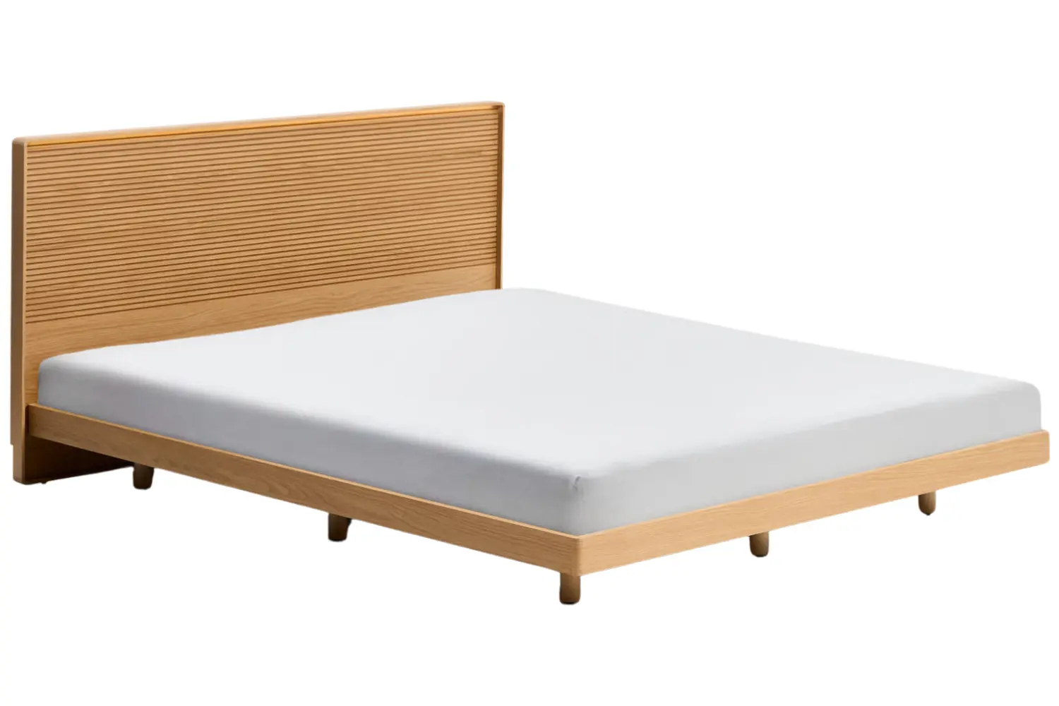 Kave Home Dubová postel Norlen 160 x 200 cm s čelem