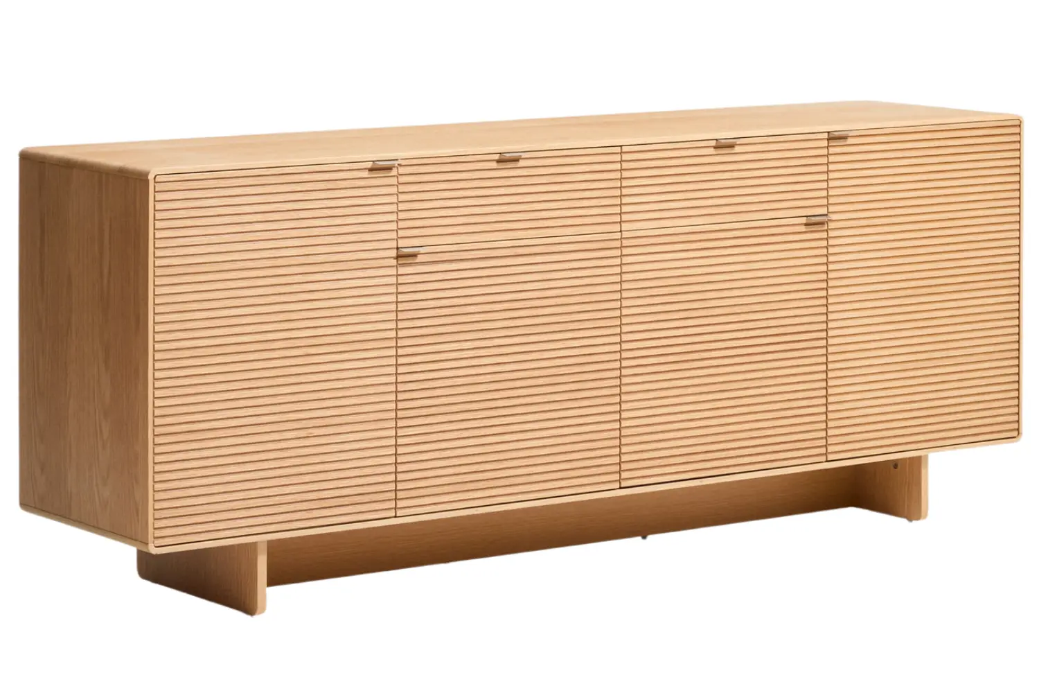 Kave Home Dubová komoda Norlen 195 x 45 cm