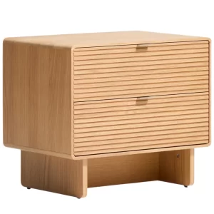 Kave Home Dubový noční stolek Norlen 60 x 40 cm