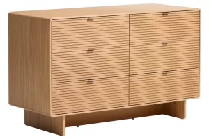 Kave Home Dubová komoda Norlen 120 x 50 cm