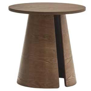 Teulat Ořechový kulatý odkládací stolek Cep 50 cm