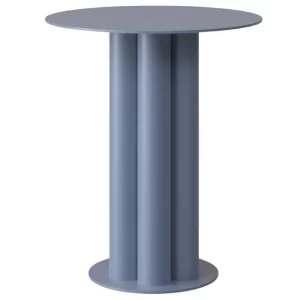 Micadoni Modrý kovový odkládací stolek Meghan 40 cm