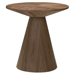 NovaNook Ořechový odkládací stolek Orez ⌀60 cm