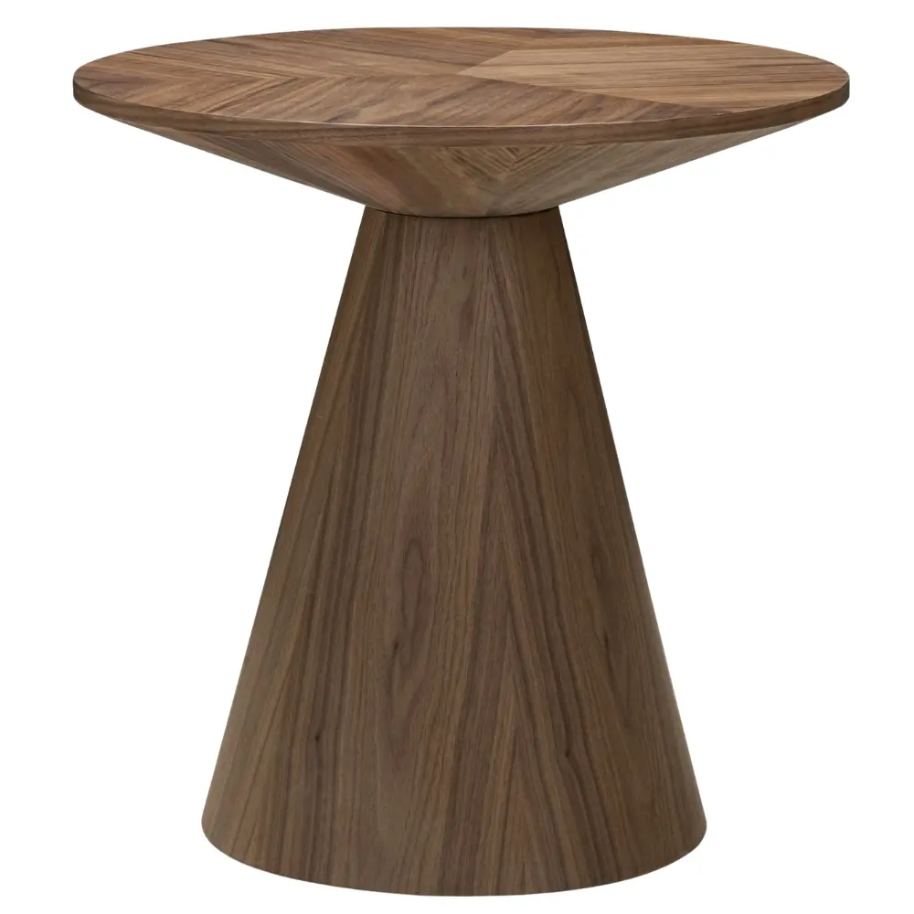 NovaNook Ořechový odkládací stolek Orez ⌀60 cm