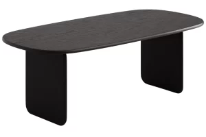Micadoni Černý dubový jídelní stůl Lana 220 x 110 cm