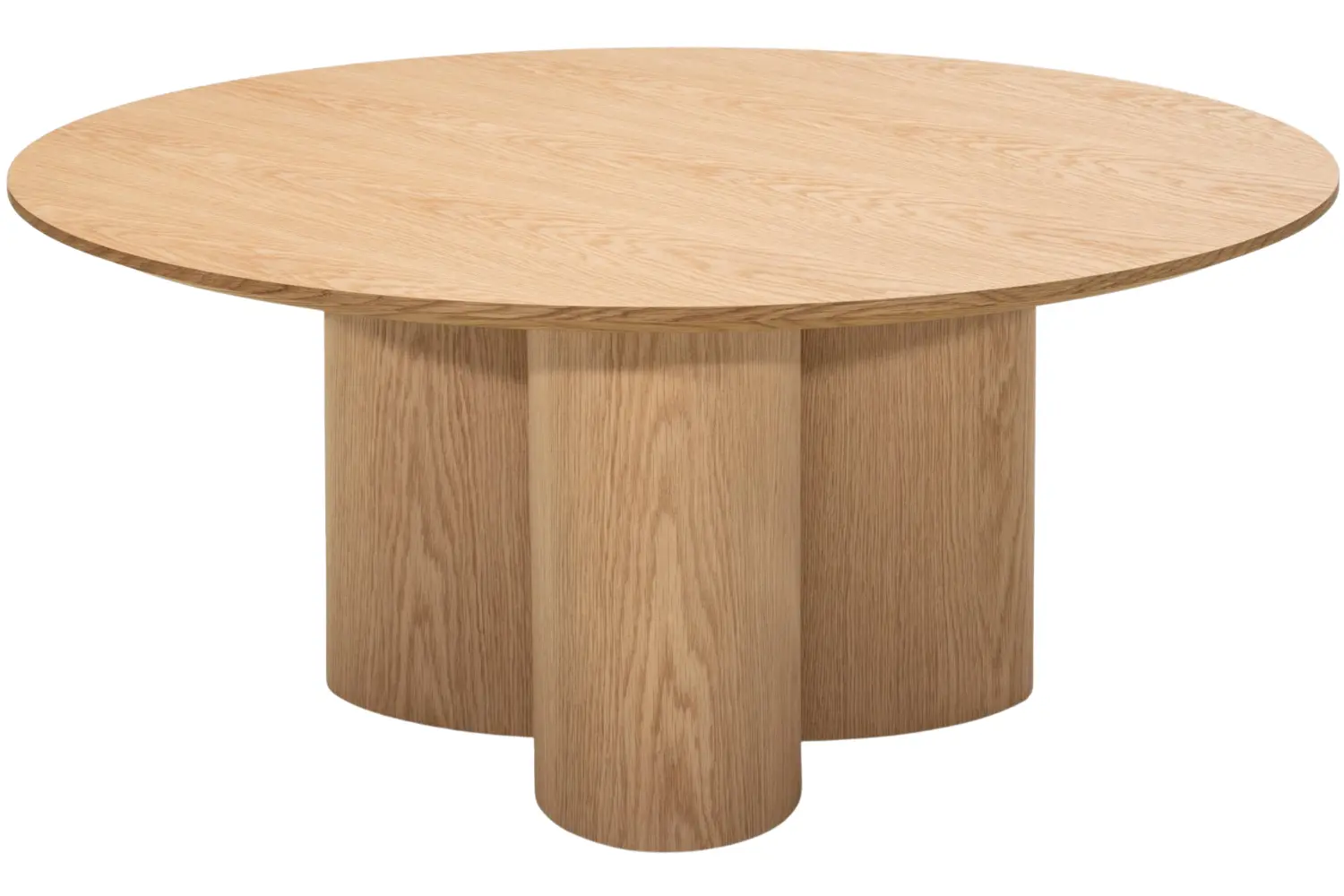 NovaNook Dubový konferenční stolek Naora ⌀100 cm