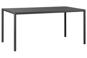 Nardi Tmavě šedý zahradní stůl Piave 160 x 90 cm