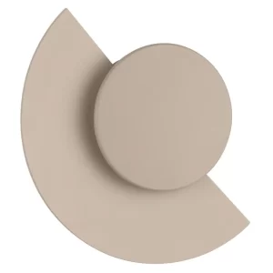 Nova Luce Pískově hnědé kovové venkovní nástěnné LED světlo Gloo 17 cm